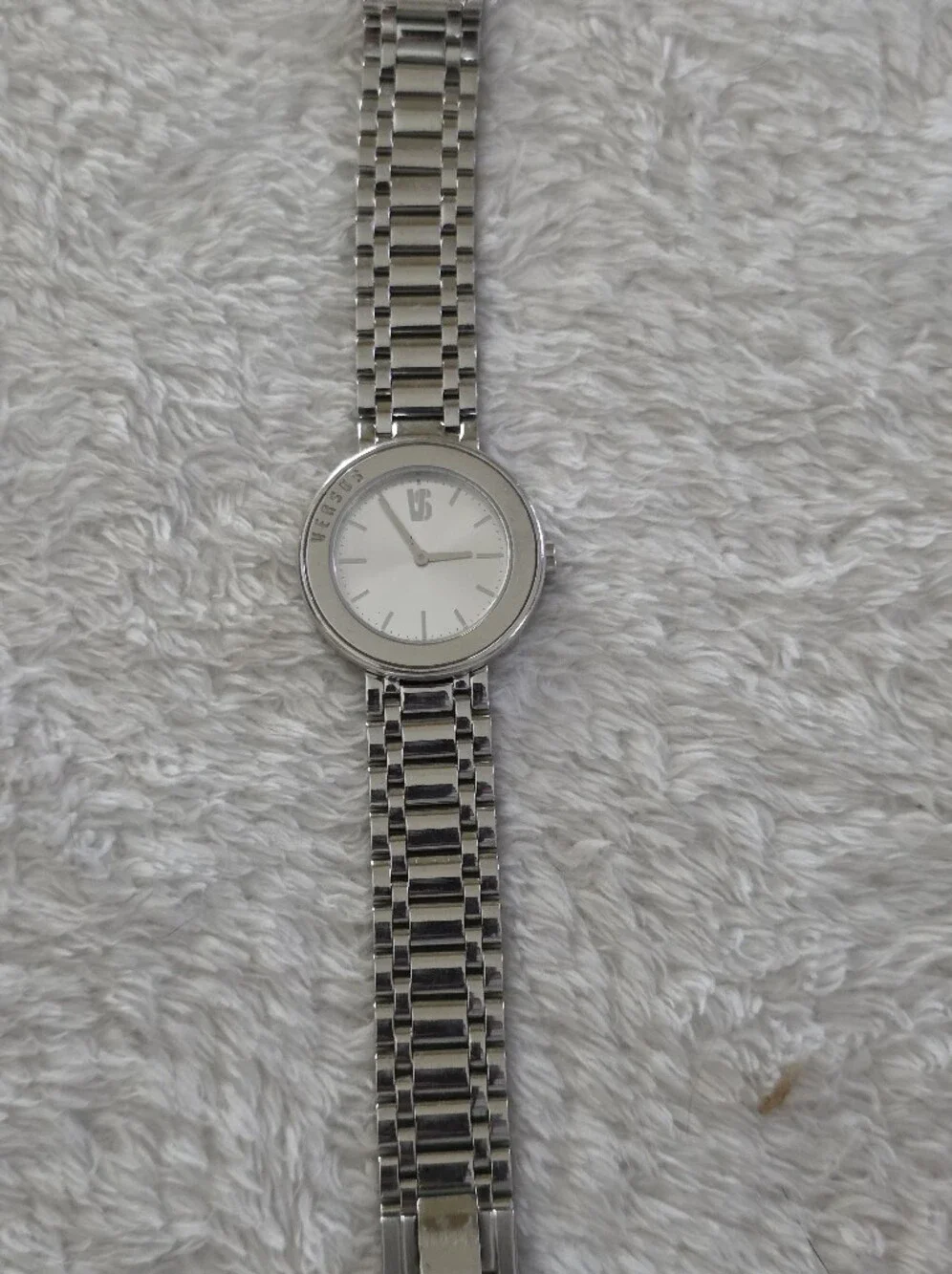 Versus By Versace Silver Tone Women's Watch with White Dial